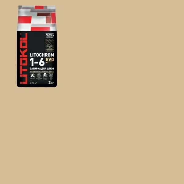 Затирка LITOCHROM 1-6 EVO LE.220 песочный 2 кг