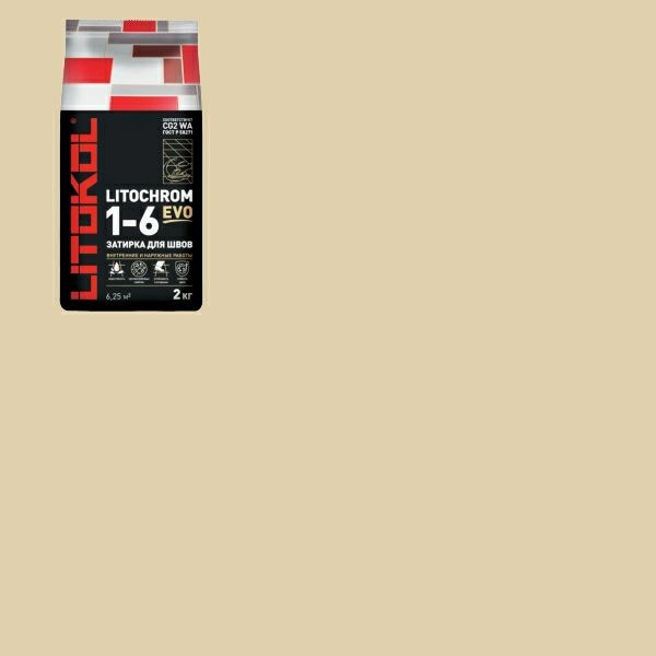 Затирка LITOCHROM 1-6 EVO LE.215 крем-брюле 2 кг