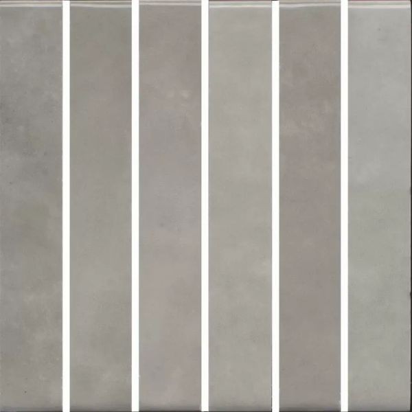 Декор Керама Марацци мозаичный Фес серый глянцевый 15x15 KMD2MSM002BN