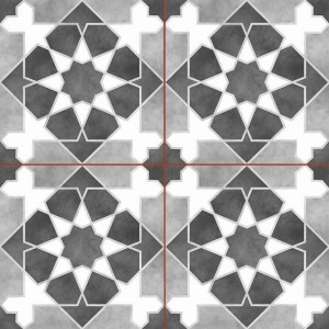 Плитка для пола NiceKer Voila Rabat Black 45x45