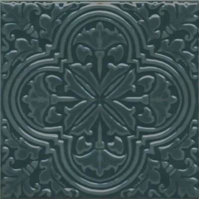 Декор Керама Марацци Фес зелёный тёмный глянцевый 15x15 KMD3STA003BN