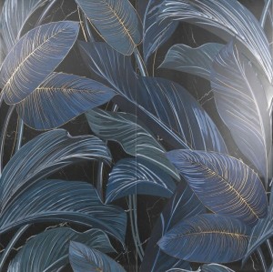 Керамогранит Serenissima Showall Black Leaf 120x120 (set 2)