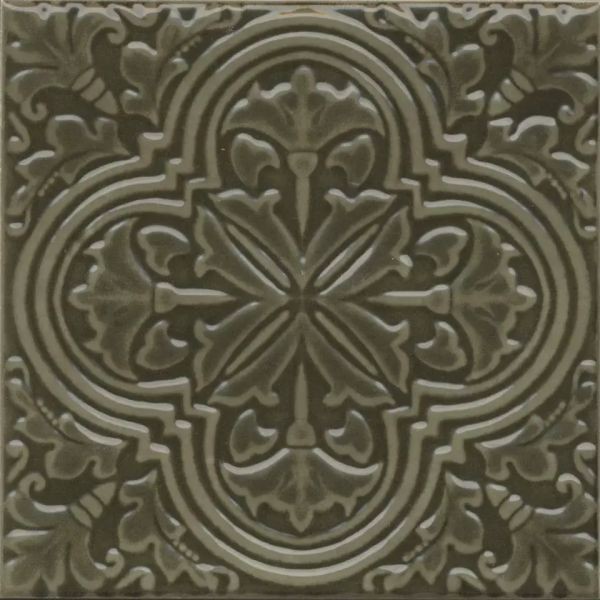 Декор Керама Марацци Фес зелёный глянцевый 15x15 KMD3STA002BN