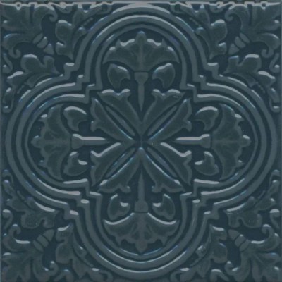 Декор Керама Марацци Фес бирюзовый тёмный глянцевый 15x15 KMD3STA004BN
