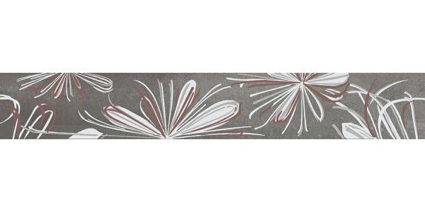 Плитка настенная Azori Sonnet Grey Flower 6,2x50,5