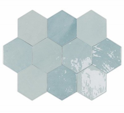 Плитка WOW Zellige Hexa Aqua 10,8x12,4