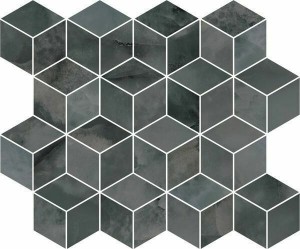 Декор Керама Марацци Джардини серый темный мозаичный 37,5x45 T017\14024