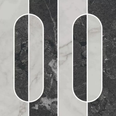 Декор Керама Марацци Тубкаль наборный матовый обрезной 30х30 KMD2HID013GR