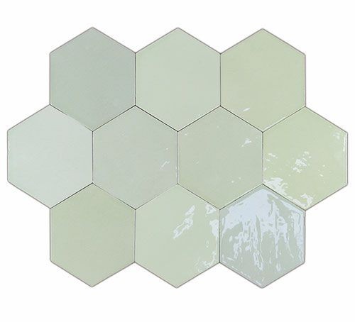 Плитка WOW Zellige Hexa Mint 10,8x12,4