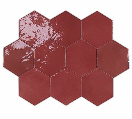 Плитка WOW Zellige Hexa Wine 10,8x12,4