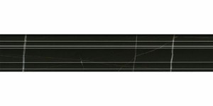 Бордюр Керама Марацци Греппи черный обрезной 7,3x40 BLF002R