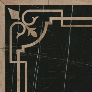 Декор Керама Марацци наборный Греппи черный 60x60 ID115