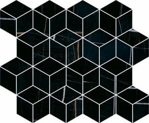 Декор Керама Марацци Греппи черный мозаичный 37,5x45 T017\14026