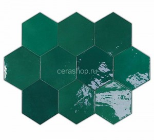 Плитка Zellige Hexa Emerald