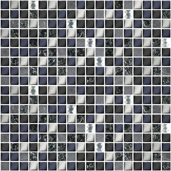 Мозаика Azori Дефиле неро 30x30