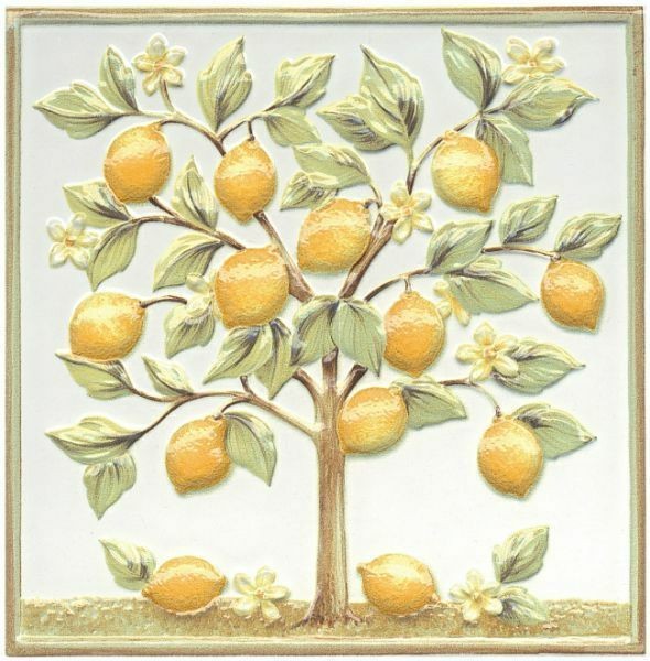 Декор Керама Марацци Капри лимонное дерево 20x20 TLA001