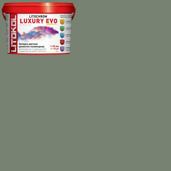 Затирка LITOCHROM 1-10 LUXURY EVO LLE.385 нефрит 2кг