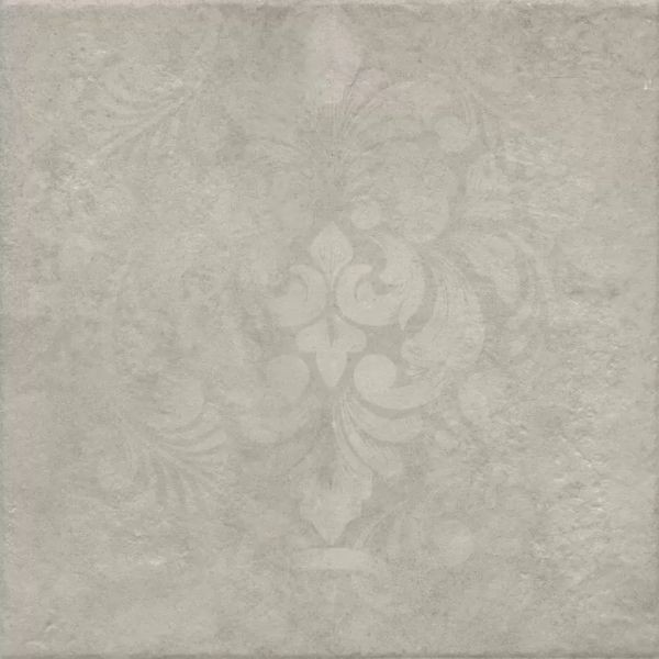 Керамогранит Керама Марацци Хадду серый светлый матовый декорированный 40.2x40.2 KM4040G0061N