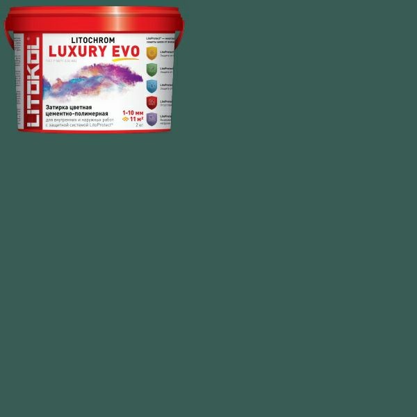 Затирка LITOCHROM 1-10 LUXURY EVO LLE.390 малахит 2кг