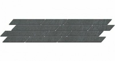 Бордюр Керама Марацци Гренель мозаичный мозаичный серый темный 9,8x46,8 SG144\005