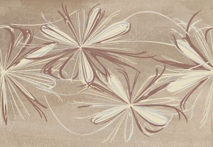 Плитка настенная Azori Sonnet Beige Flower 20,1x50,5