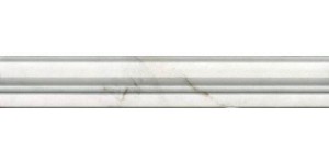 Бордюр Керама Марацци Серенада белый глянцевый обрезной 5х30 BLC031R