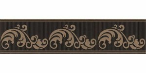 Бордюр Керама Марацци Версаль коричневый обрезной 7,2x30 STG\B610\11129R