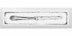 Декор Керама Марацци Knife черный 8,5x28,5 NT\B25\9001