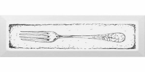 Декор Керама Марацци Fork черный 8,5x28,5 NT\B26\9001