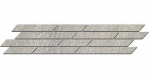 Бордюр Керама Марацци Гренель мозаичный мозаичный серый 9,8x46,8 SG144\004