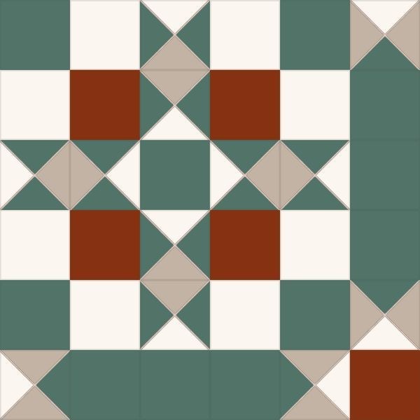 Керамогранит Kerlife Victorian Dreams Windsor Green 45,2x45,2