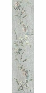 Керамогранит Керама Марацци Кантри Шик серый декорированный 9,9x40,2 SG401800N