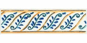 Бордюр Керама Марацци Капри майолика 6,3x20 STG\A462\5232