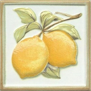 Декор Керама Марацци Капри лимоны 9,9x9,9 TLA002