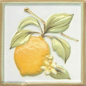 Декор Керама Марацци Капри лимоны 9,9x9,9 TLA003