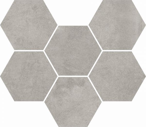 Мозаика Coliseumgres Экспо Грей Гексагон 25x29