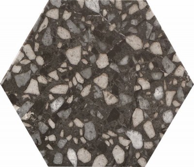 Керамогранит Durstone Terazzo Black 23x27
