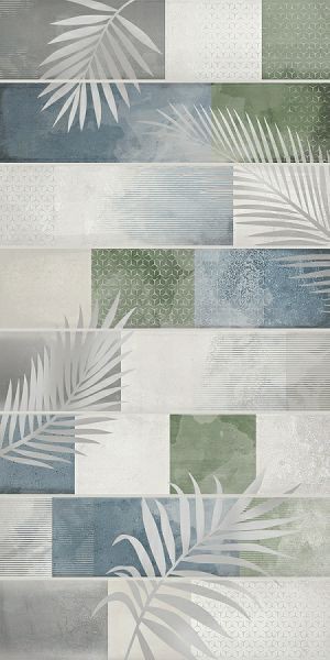 Плитка настенная Azori Bricks Leaf 31.5x63