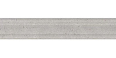 Бордюр Керама Марацци Риккарди серый светлый матовый структура обрезной 7,3х40 BLF010R