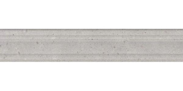 Бордюр Керама Марацци Риккарди серый светлый матовый структура обрезной 7,3х40 BLF010R