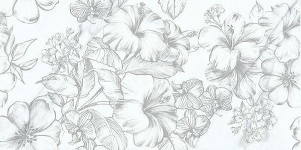 Плитка настенная Azori Carrara Flowers 31.5x63