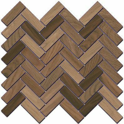 Декор Керама Марацци Селект Вуд бежевый темный мозаичный 33x33 SG194\002