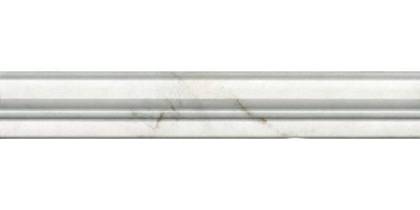 Бордюр Керама Марацци Серенада белый глянцевый обрезной 5х30 BLC031R