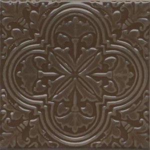 Декор Керама Марацци Фес коричневый глянцевый 15x15 KMD3STA005BN
