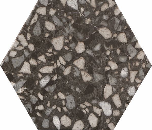 Керамогранит Durstone Terazzo Black 23x27