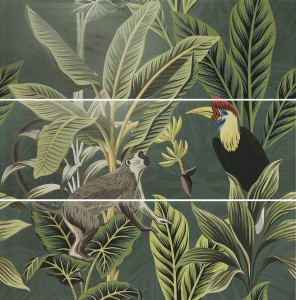 Декор APE Silk Decor Set 3 ABC Toucan Green 40x120
