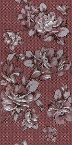 Декор Нефрит Аллегро Цветы бордовый 04-01-1-08-03-47-100-1 20x40